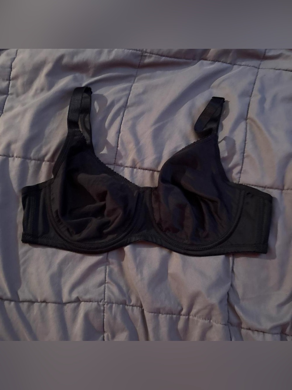 Black Underwire minimizer Bra